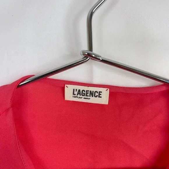 L'AGENCE Silk Long Sleeve Blouse - Picture 3 of 11